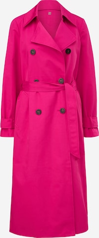 COMMA Between-Seasons Coat in Pink: front