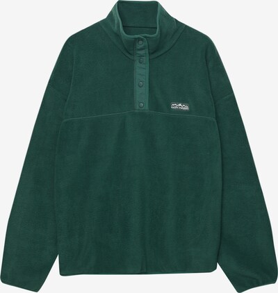 Pull&Bear Sweatshirt in smaragd / weiß, Produktansicht