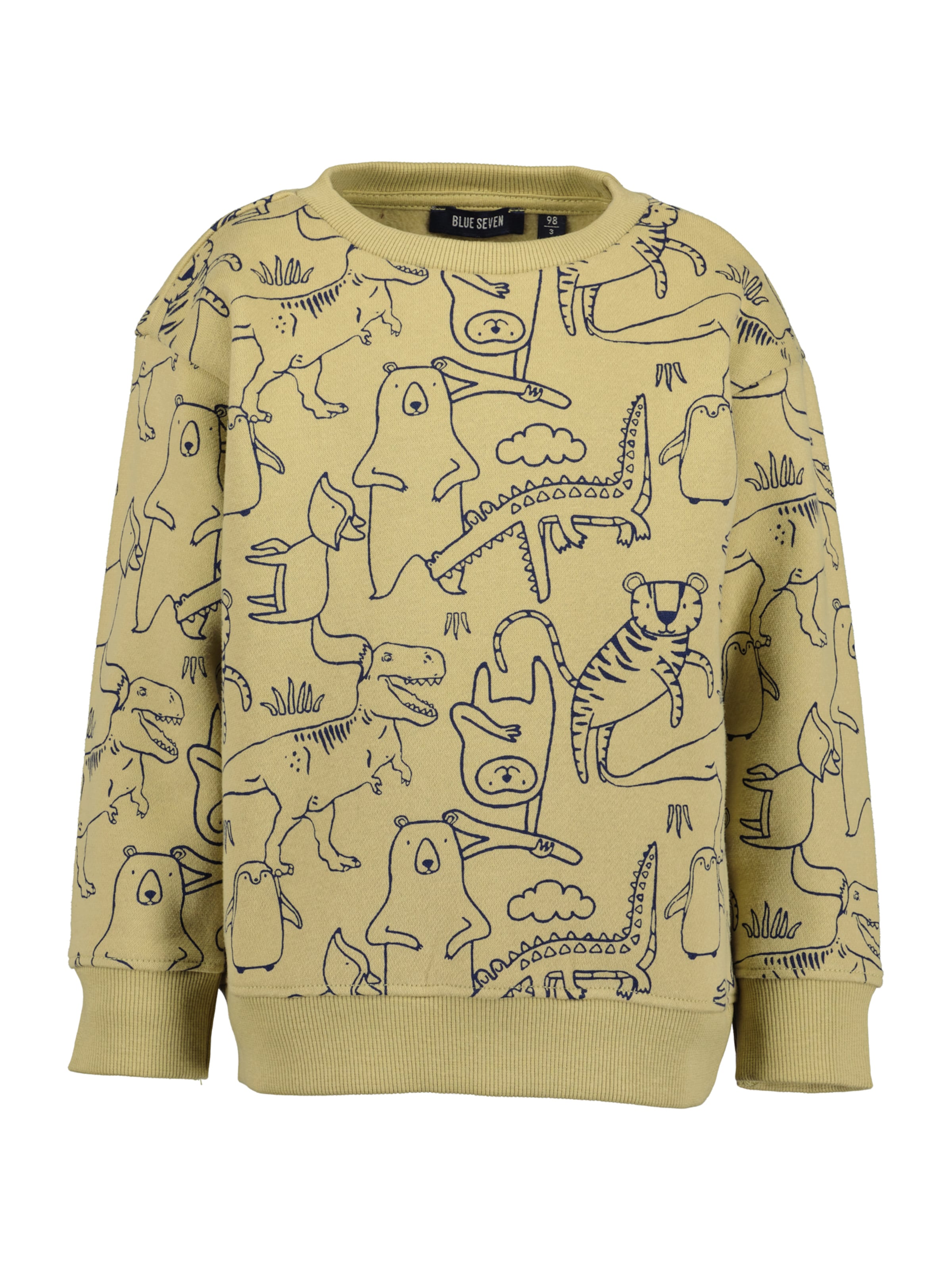 BLUE SEVEN Sweatshirt in Grün: Vorderseite