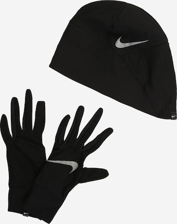 NIKE Accessoires Sportmütze + Sporthandschuh in Schwarz: predná strana