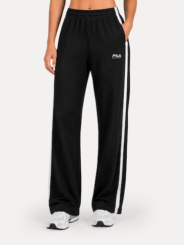 Smilodox Wide leg Trousers 'Alassio' in Black: front