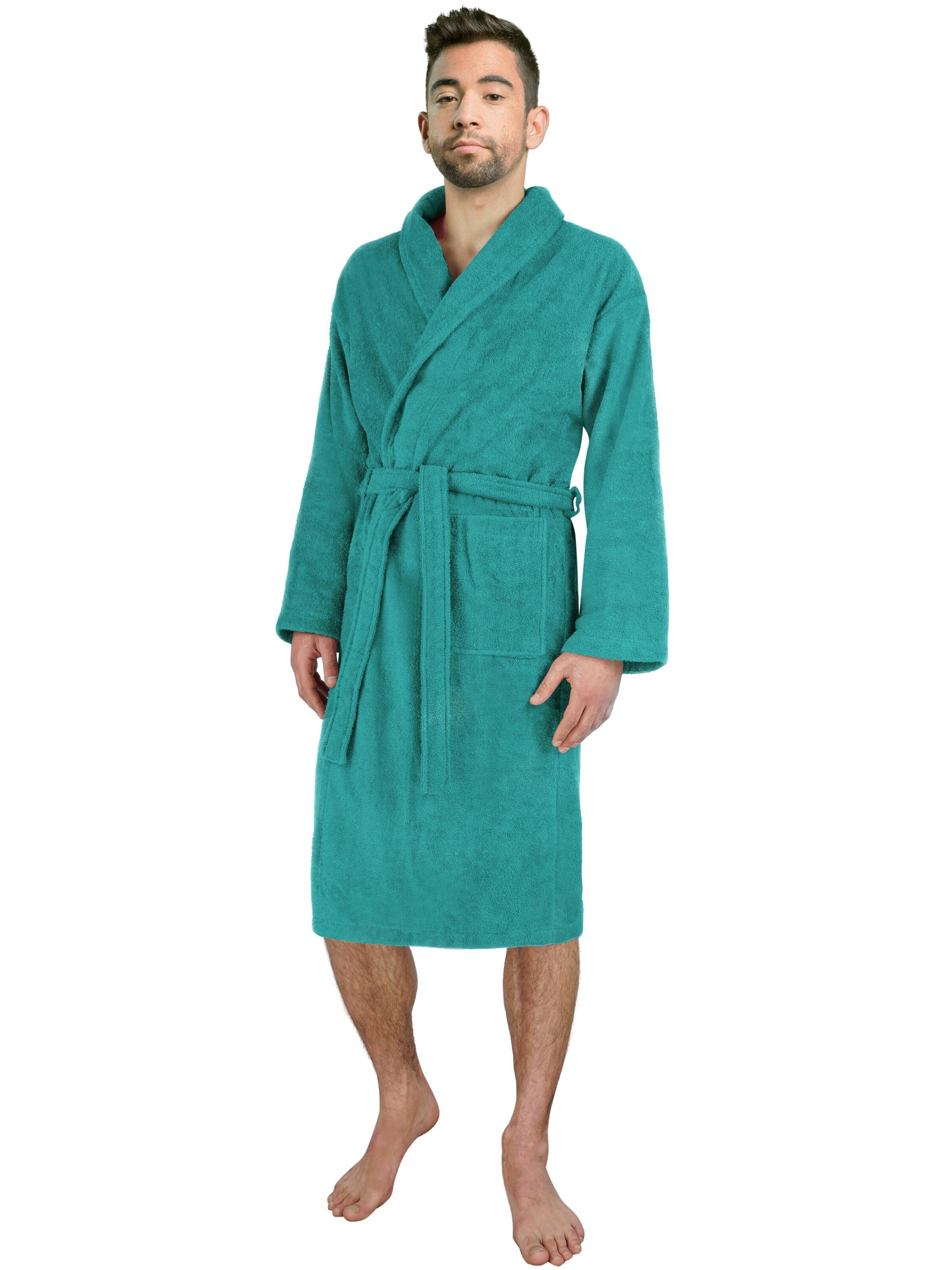 normani Bathrobe long in Green: front