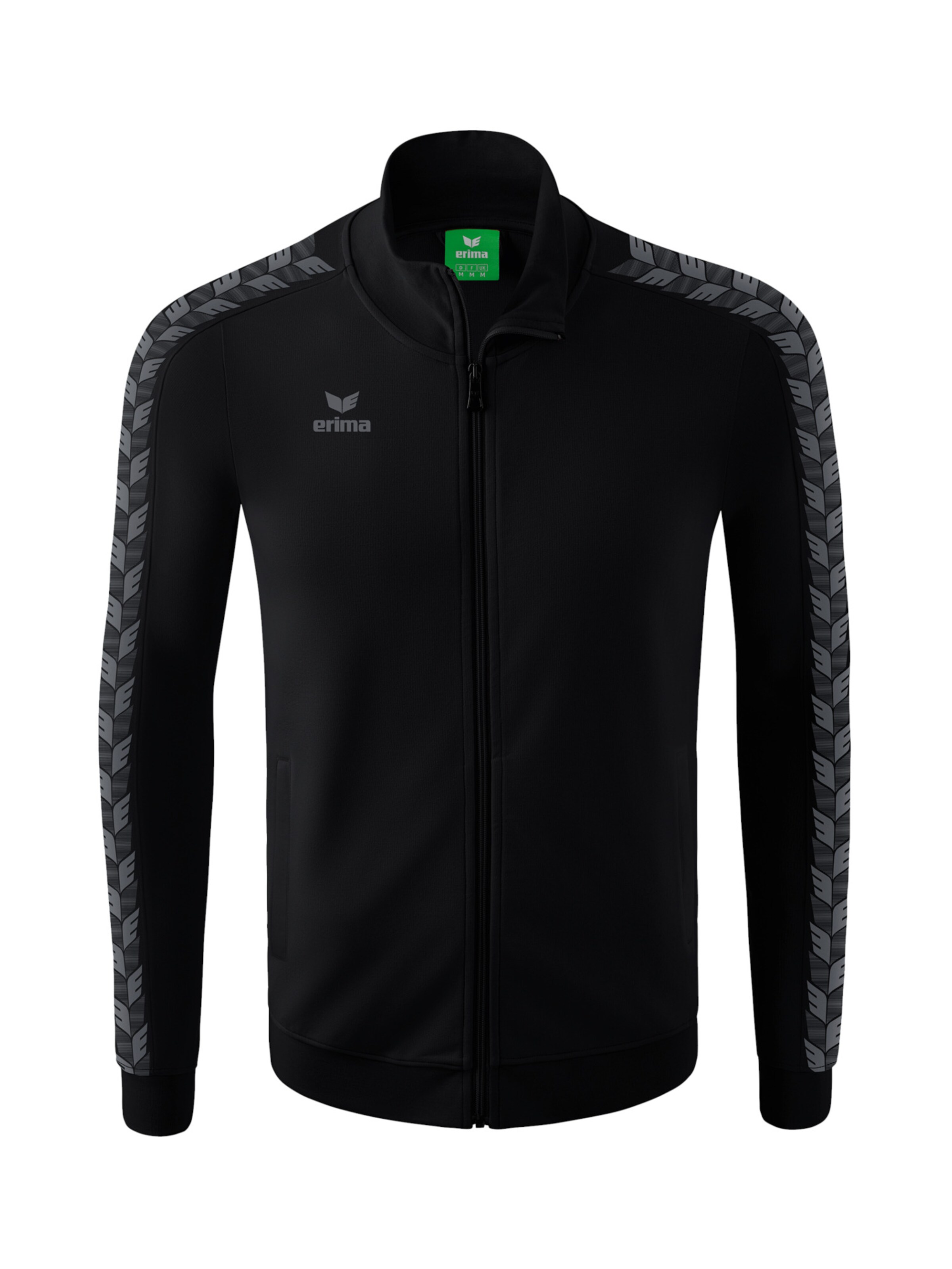 ERIMA Trainingsjacke 'Essential Team' in Schwarz: Vorderseite