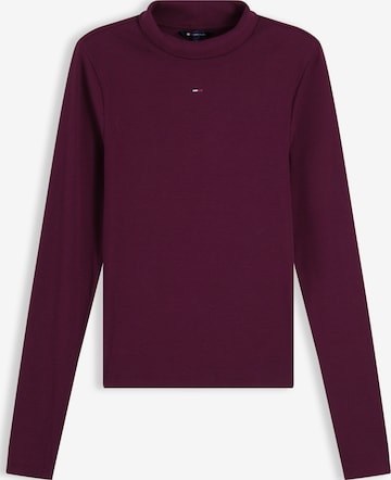Tommy Jeans - Camisa 'ESSENTIAL' em roxo: frente