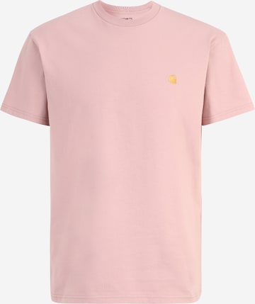 Carhartt WIP Тениска 'Chase' в розово: отпред