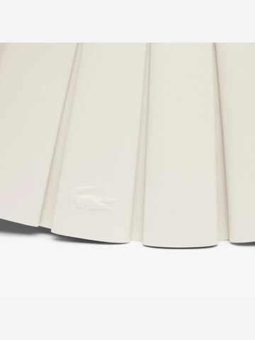 LACOSTE - Bolso de mano 'Lacoste Petit sac Lenglen Défilé en cuir - Cristalline' en blanco