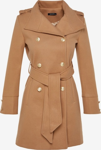 TrendyolPrijelazni kaput - bež boja: prednji dio