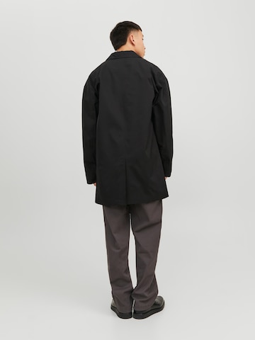 JACK & JONES Between-Seasons Coat 'Crease' in Black