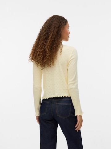VERO MODA Gebreid vest 'ISA' in Geel