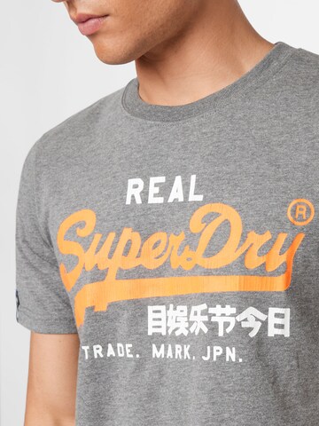 T-Shirt 'American Classic' Superdry en gris