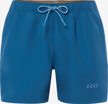 Shorts de bain ' Dogfish ' BOSS en bleu : devant
