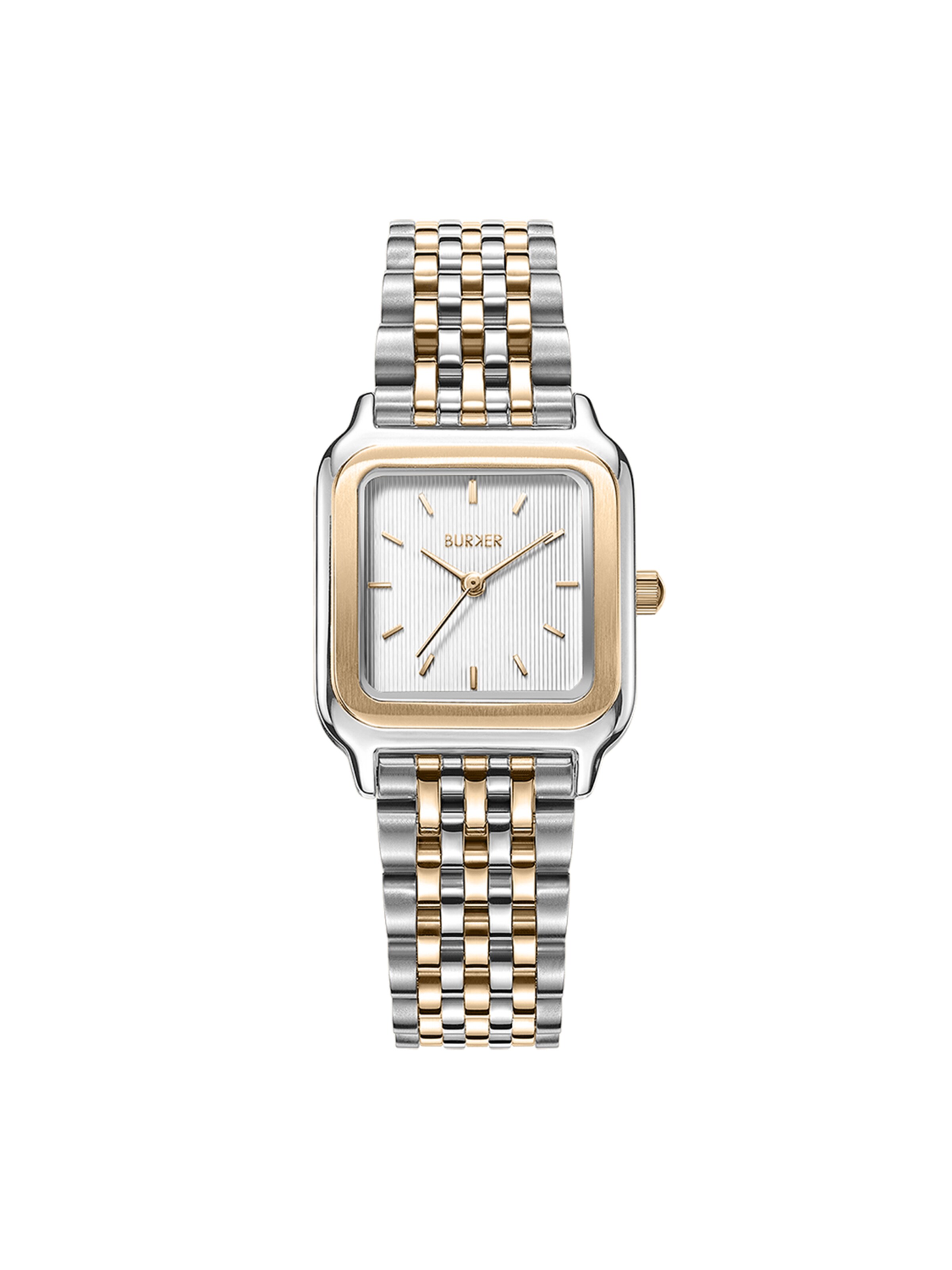 BURKER Watches Analog watch 'Macy Gold Silver' in Gold: front