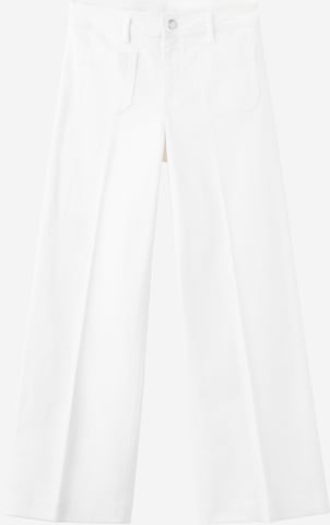 MANGOWide Leg/ Široke nogavice Traperice 'JESSIE' - bijela boja: prednji dio
