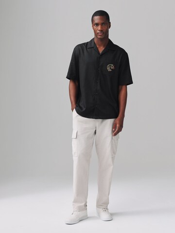 Next Regular fit Button Up Shirt in Black