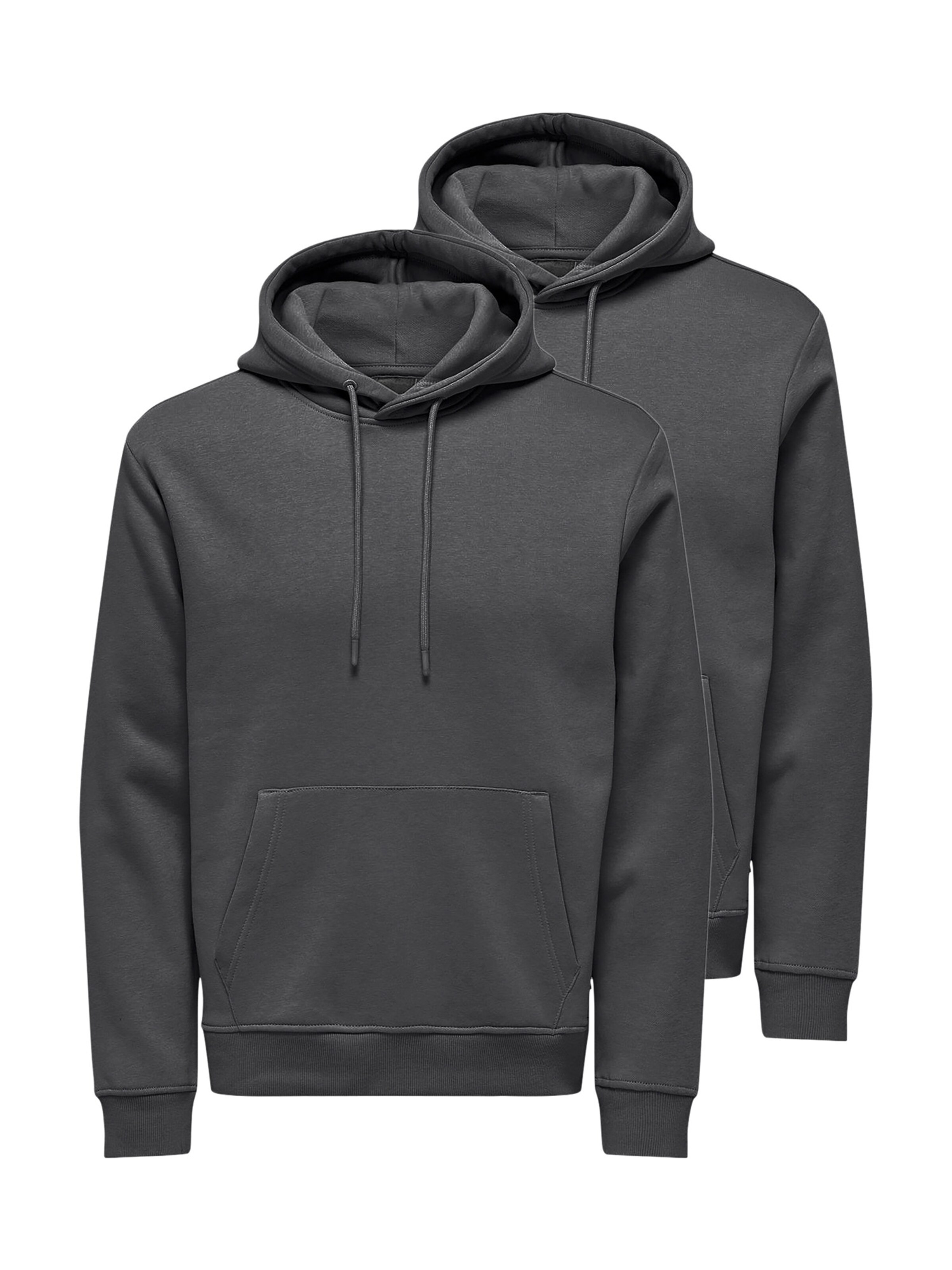Only & Sons Sweatshirt 'Connor' in Grey: front