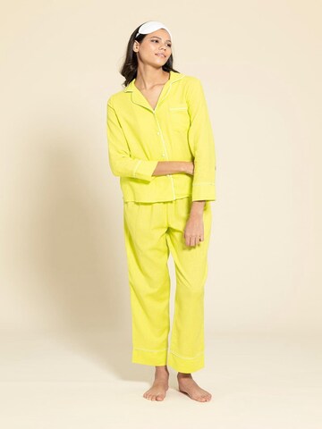 For You Moda Pyjama in Geel