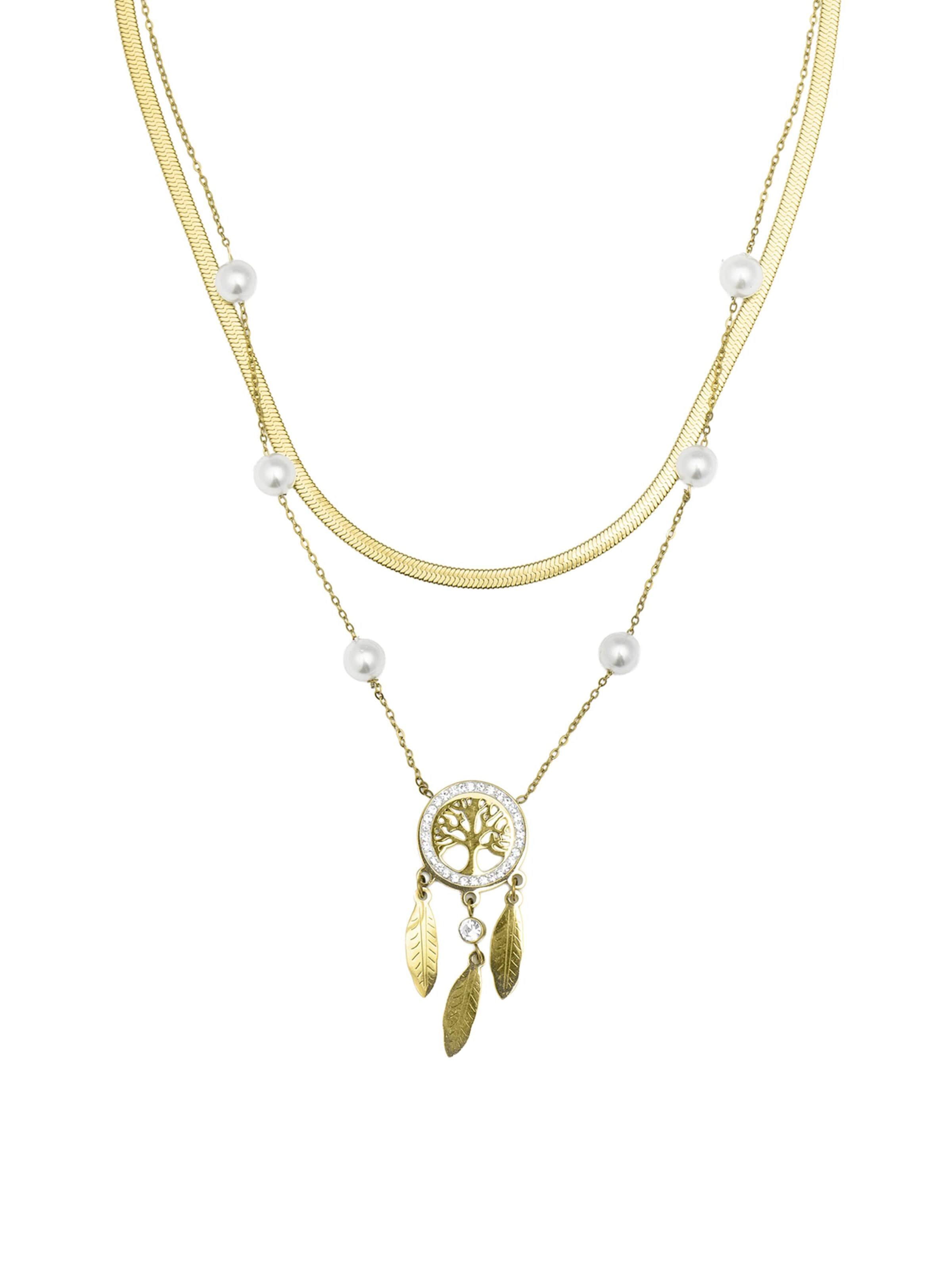 Luxenter Necklace 'Anthori' in Onesize in Gold, Item view