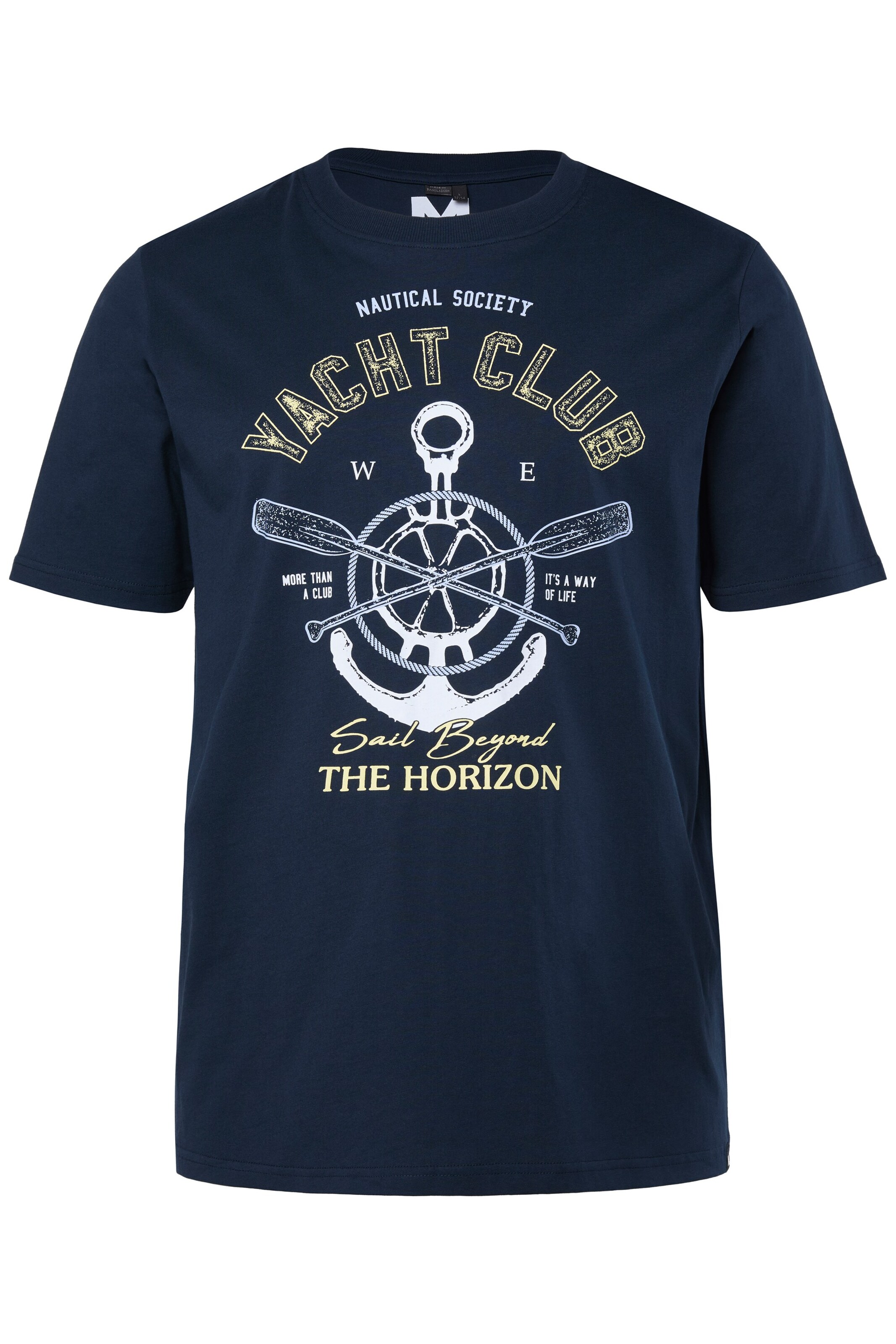 Men Plus T-Shirt in Blau: Vorderseite