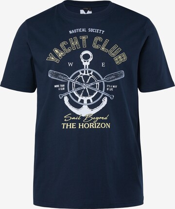 Men Plus T-Shirt in Blau: Vorderseite