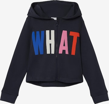 NAME IT - Sudadera con cremallera 'Layla' en azul: frente