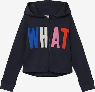 NAME IT Sudadera con cremallera 'Layla' en navy / azul real / rojo vivo / blanco, Vista del producto