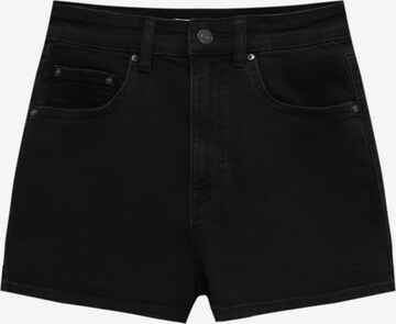 Coupe slim Jean Pull&Bear en noir : devant