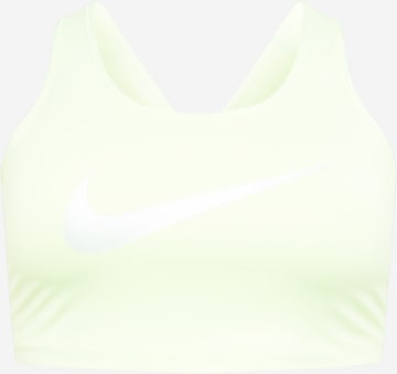 NIKE Bustier Sports-BH i grøn: forside