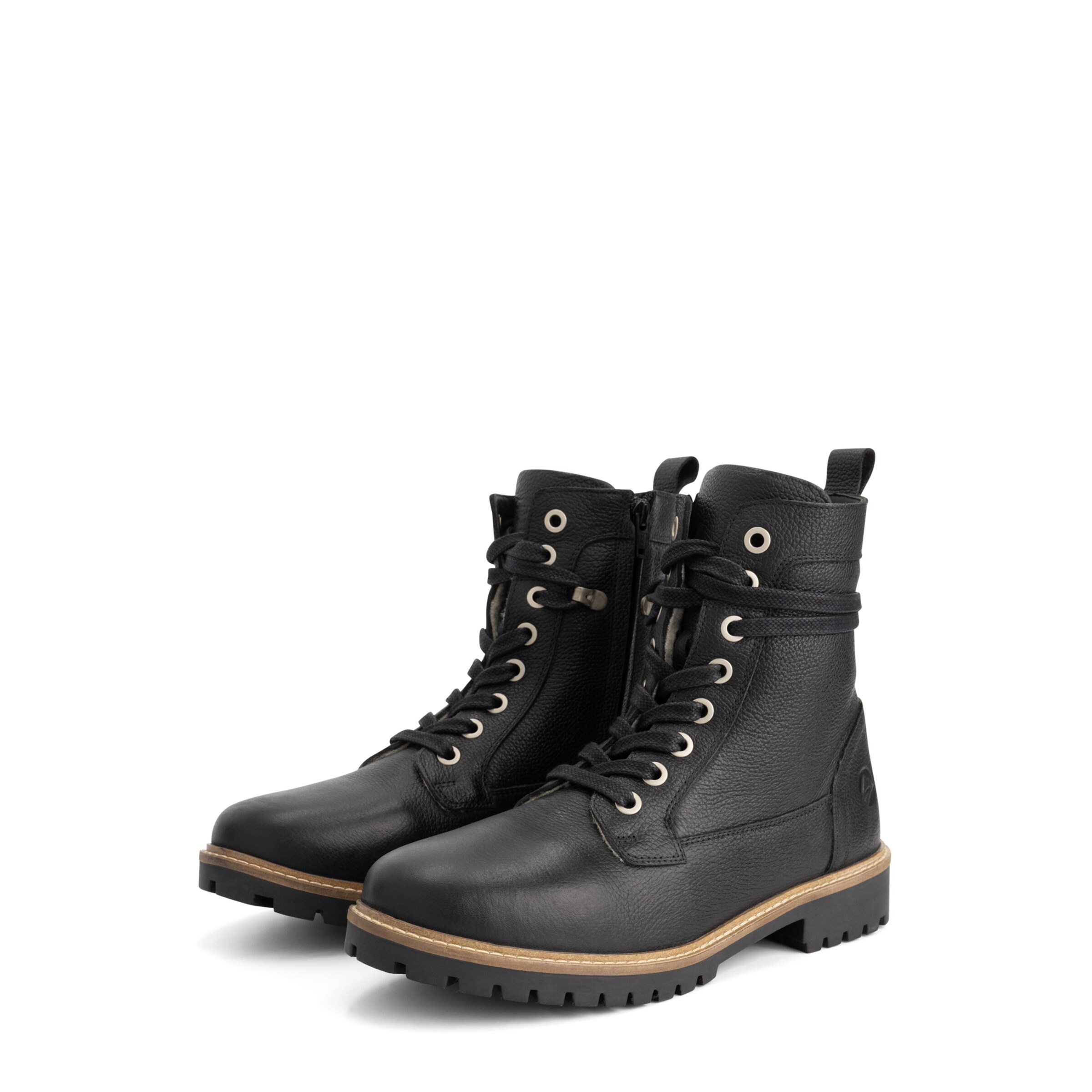 Travelin Lace-up boots 'Trongsberg' in Black