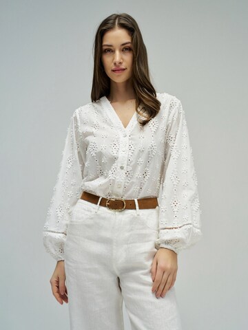 Salsa Jeans Blouse in Wit: voorkant