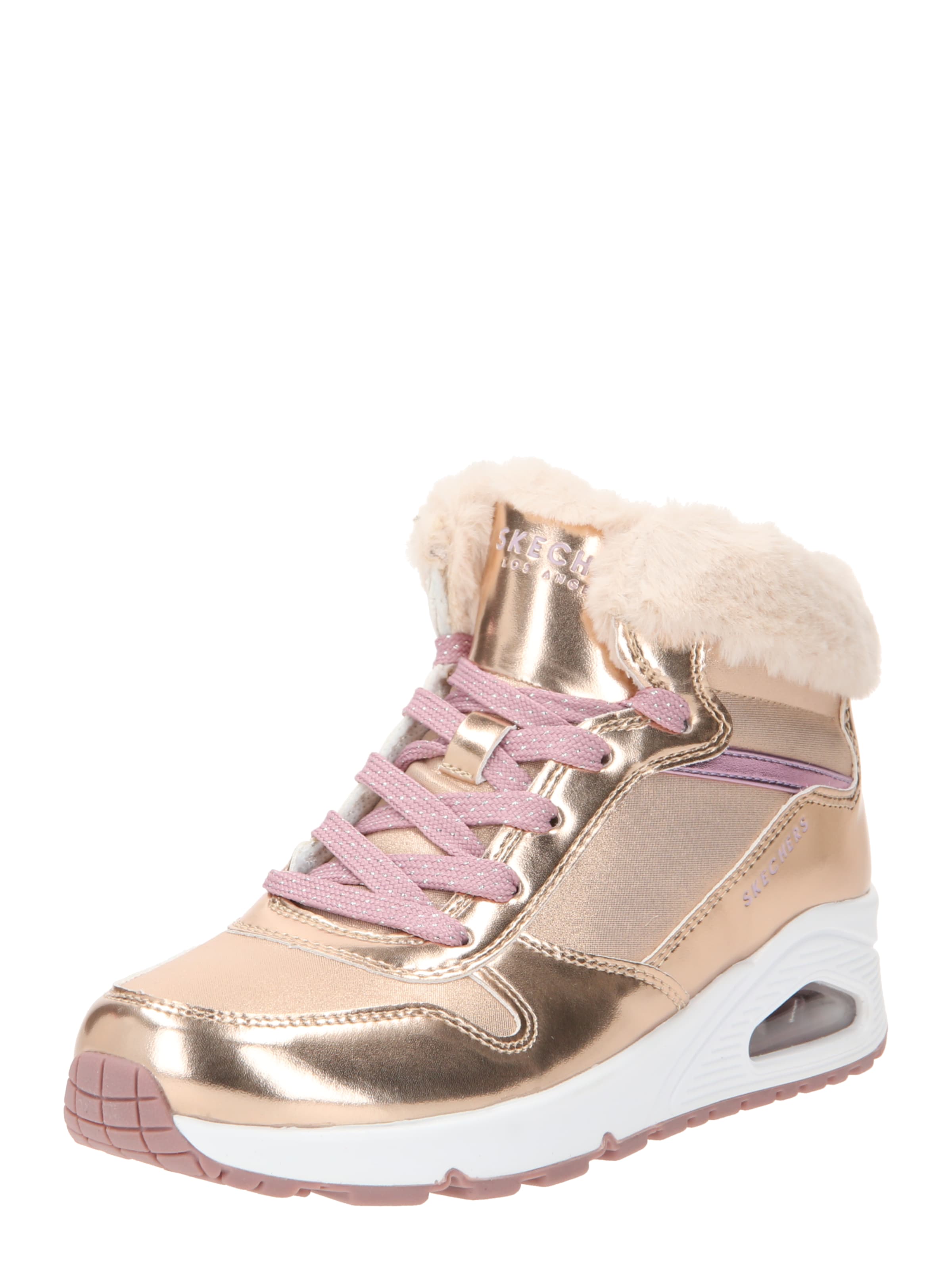 Skechers Kids Schnürboots 'Uno' in Gold: Vorderseite