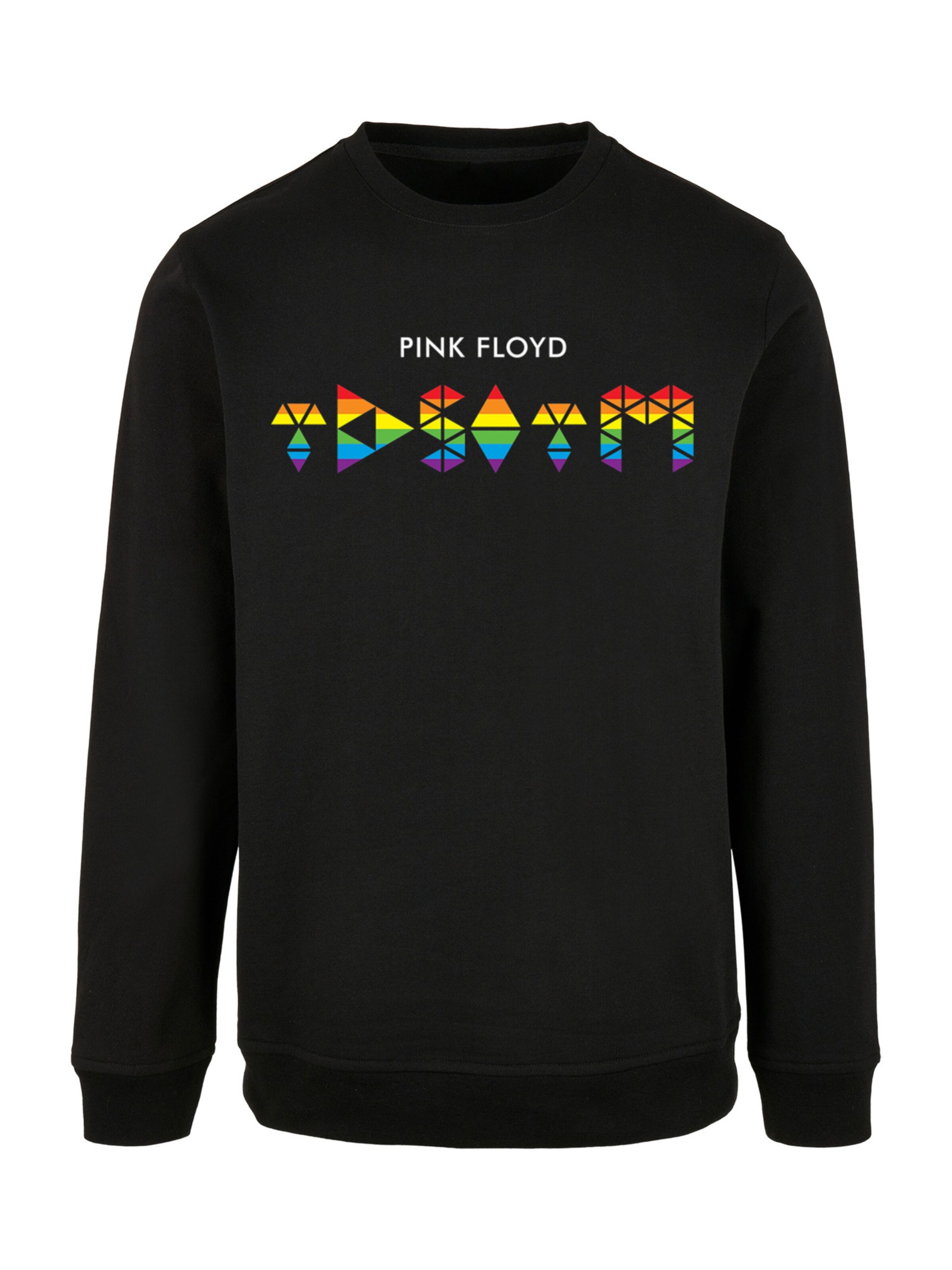 Sweat-shirt 'Pink Floyd ' F4NT4STIC en noir : devant