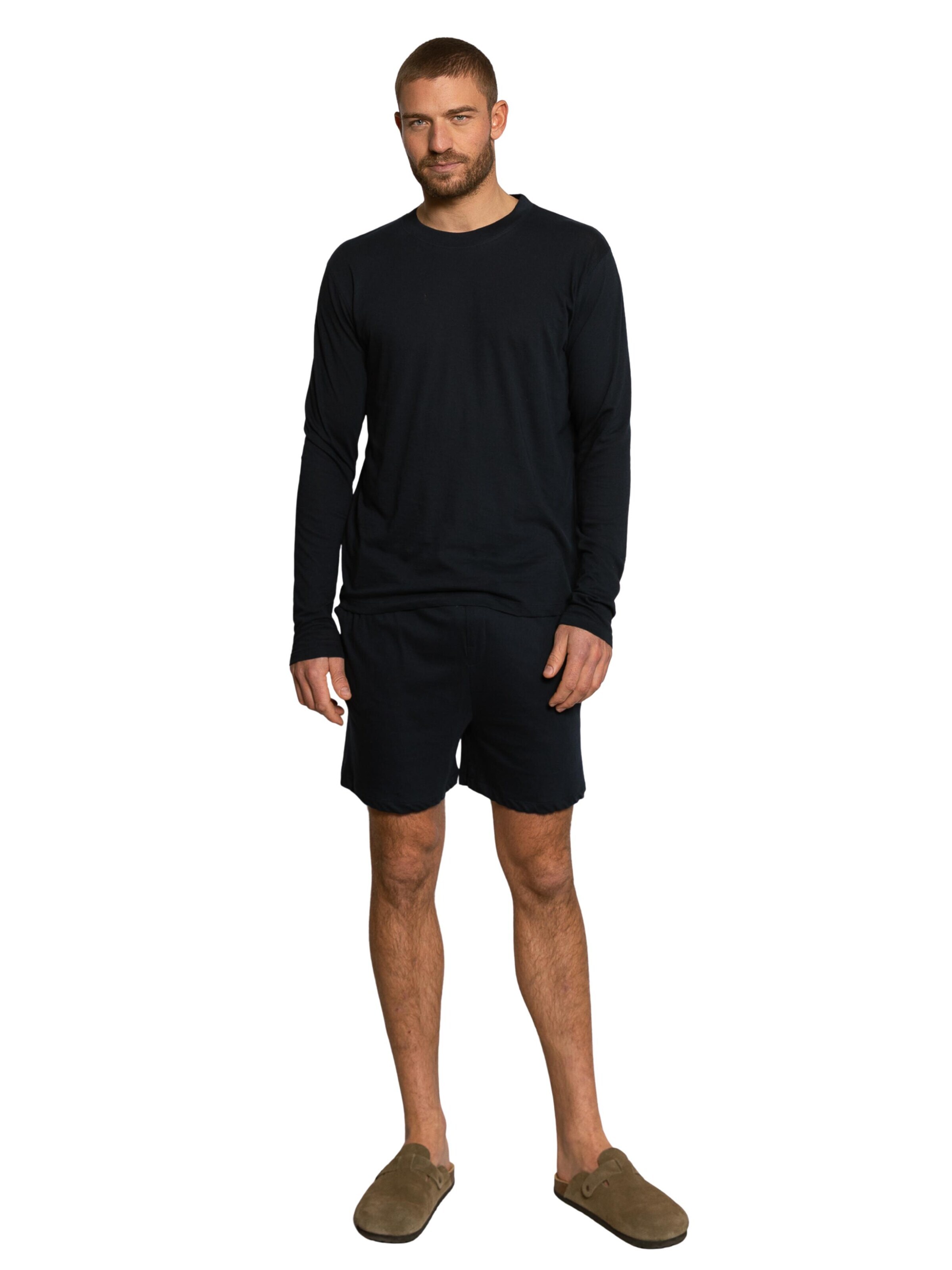 Boardshorts 'Short Terry' LDB en bleu : devant