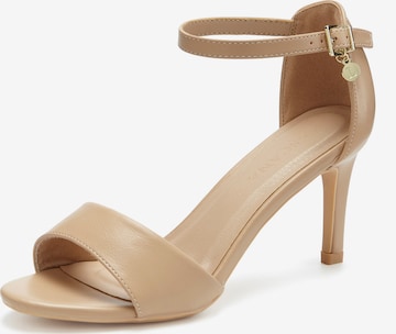 LASCANA Strap Sandals in Beige: front