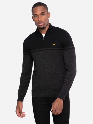 Threadbare Pullover 'Calahan' in Schwarz: Vorderseite