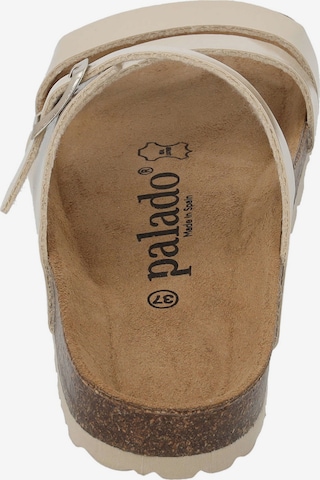 Palado Mules 'Ikaria Lack' in Beige