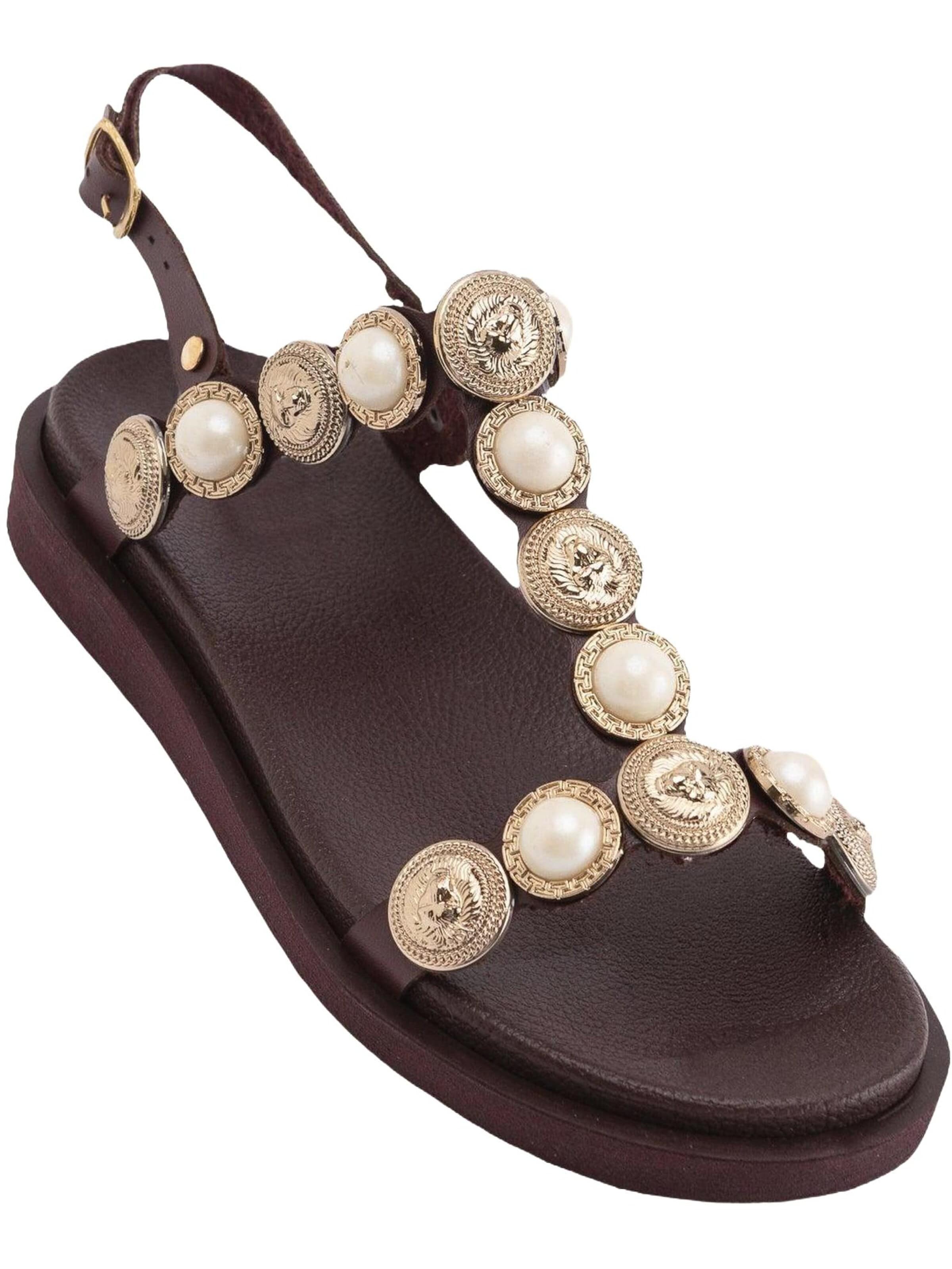 Limoya - Sandalias 'Bertha' en rojo: frente