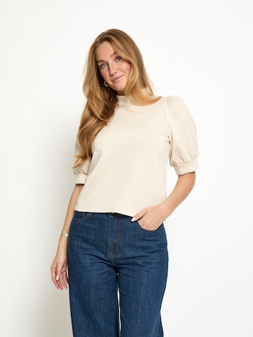 Peppercorn - Top 'Minnie' en beige: frente