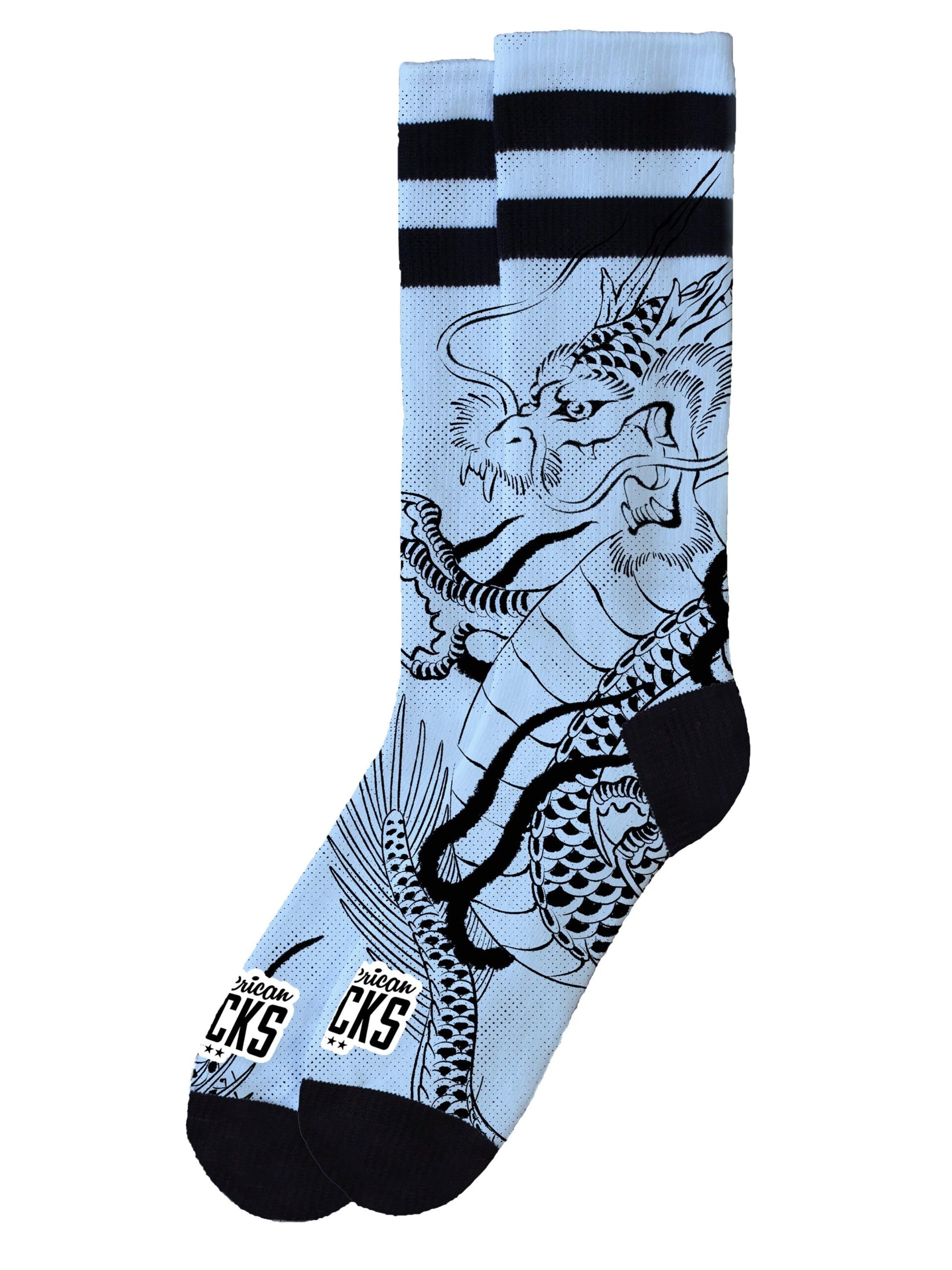 American Socks Socks 'Ryujin' in Blue: front