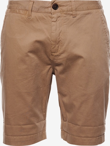 Superdry Regular Chino in Bruin: voorkant