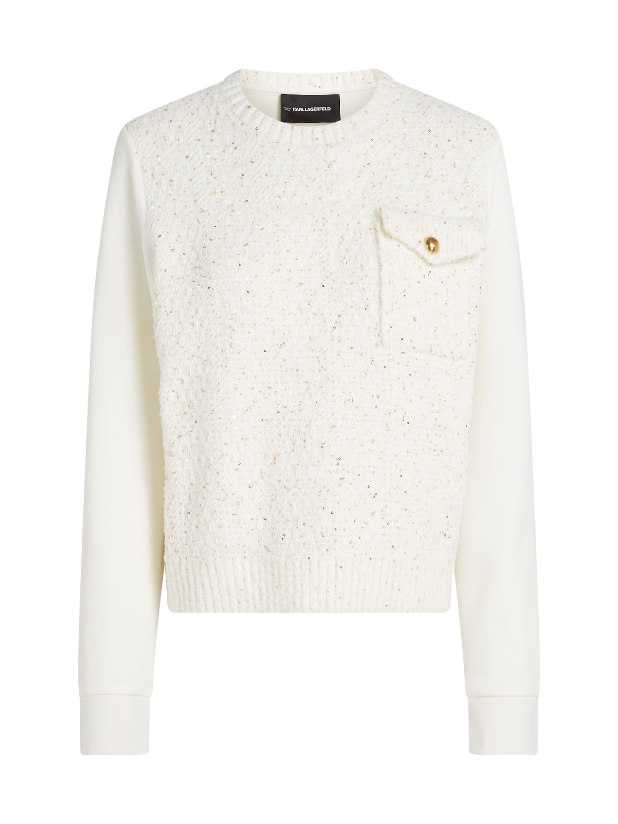 Karl Lagerfeld Свитер в Белый: спереди