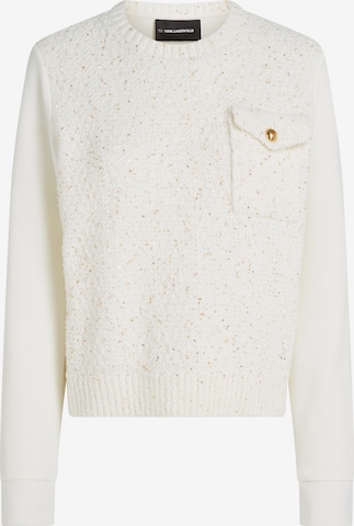 Karl Lagerfeld Neulepaita värissä valkoinen: etupuoli