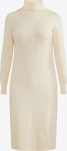 usha WHITE LABEL - Vestido de punto en blanco: frente