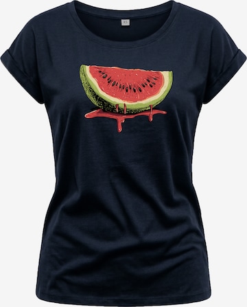 MAKAYA Shirt 'Watermelon' in Blue: front