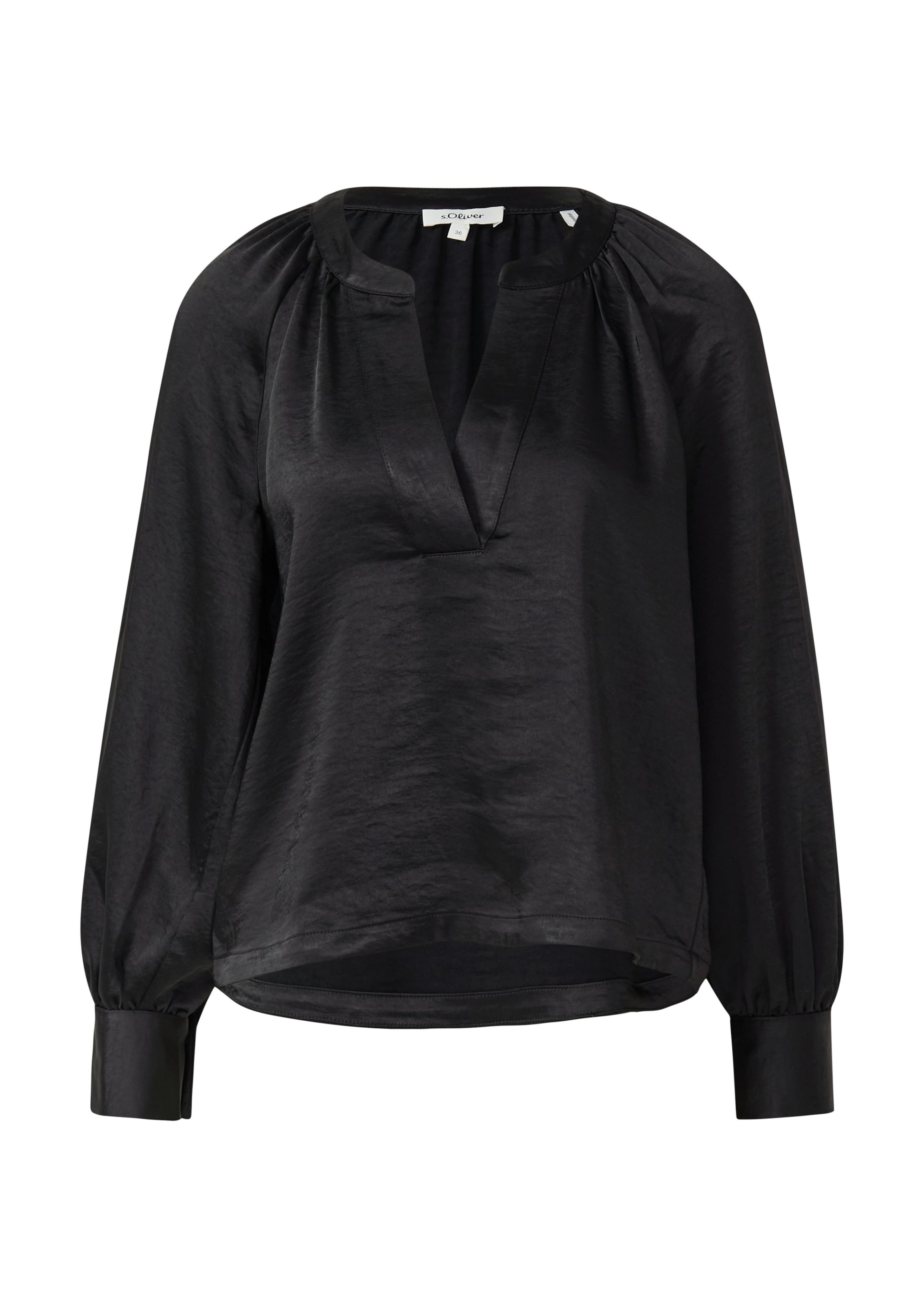 s.Oliver Blouse in Black: front