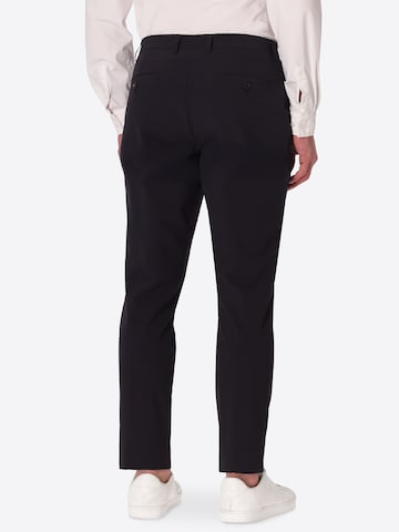 Distretto12 Regular Chino 'CARRUBO' in Zwart