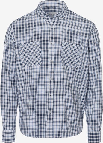 Cross Jeans Regular fit Button Up Shirt in Blue: front