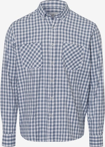 Cross Jeans Button Up Shirt in Blue: front