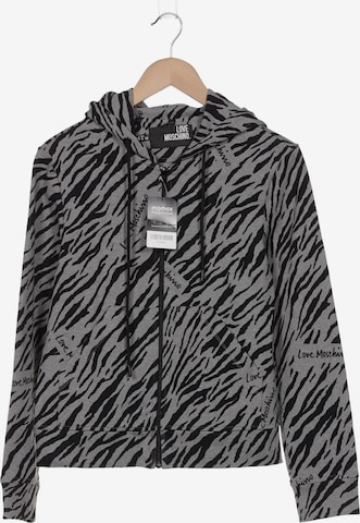 Love Moschino Sweatshirt & Zip-Up Hoodie in S in Grey: front