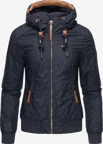 Ragwear Winter Jacket 'Druna' in Blue: front