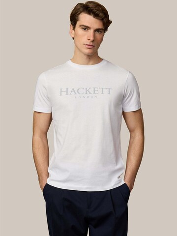 T-Shirt Hackett London en blanc : devant